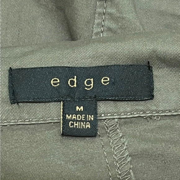 EDGE  Jacket with faux leather sleeves, front zipper & snap closure - Picture 6 of 10